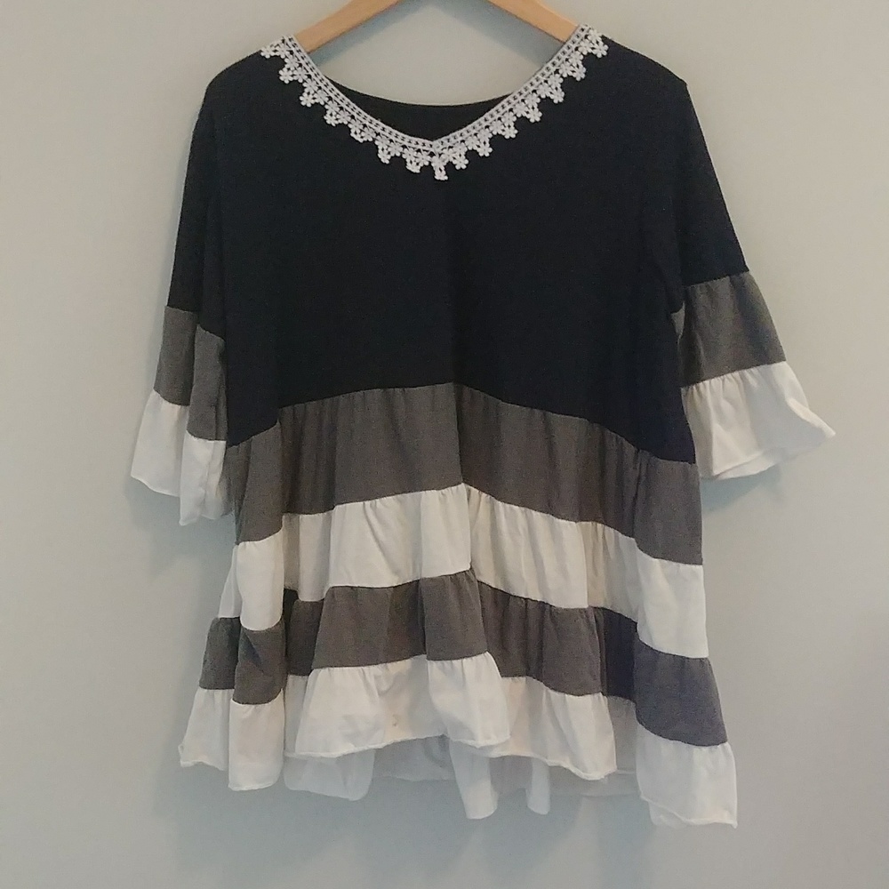 Women Flare Tunic Top